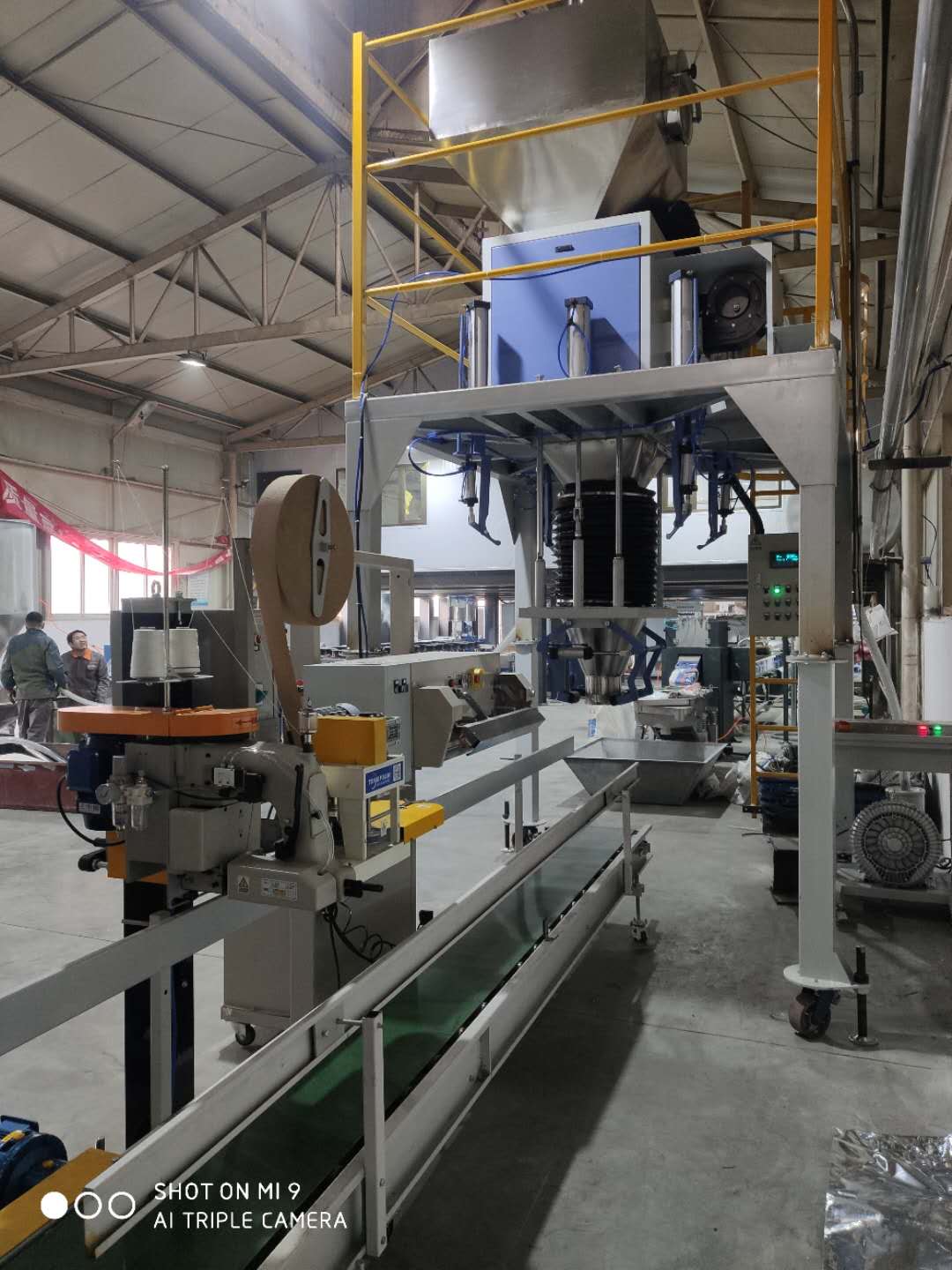 big-bags filling weighing packing machine for cement by ton bags automatic bagging, palletising and wrapping line 10-20kg bags Powder Fertilizers Filling Machine Vacuum Type Valve Bag Filling Machine 