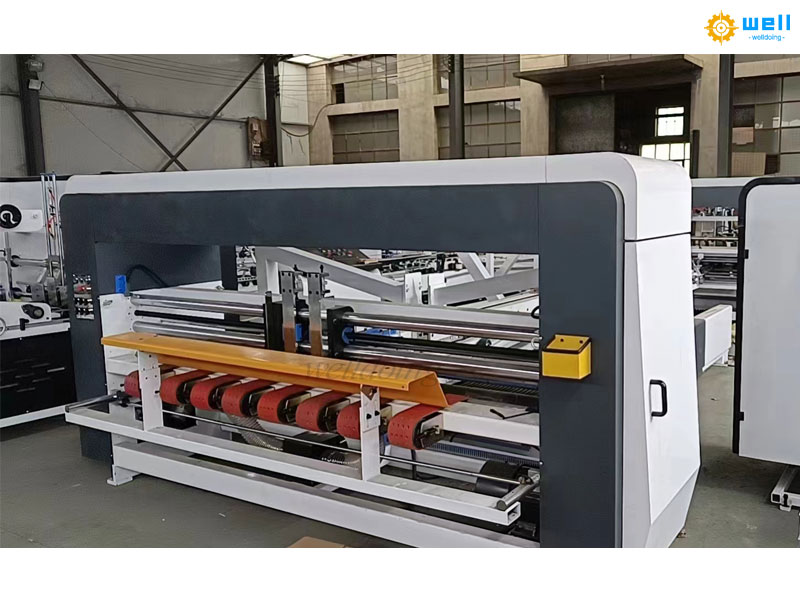 corrgated cardboard automatic folding gluing equipment