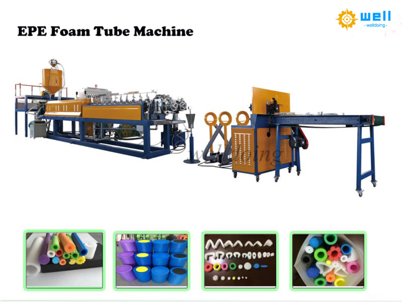 China EPE Foamed Tube making Machine