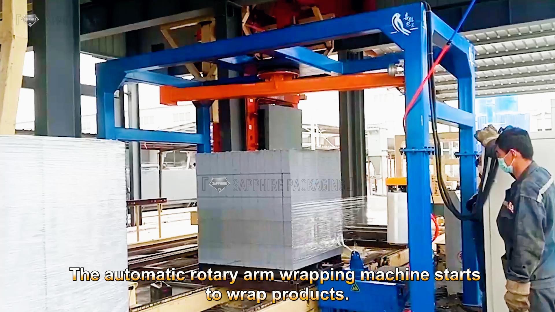 RP1800F-CZ Automatic online rotary arm wrapping machine