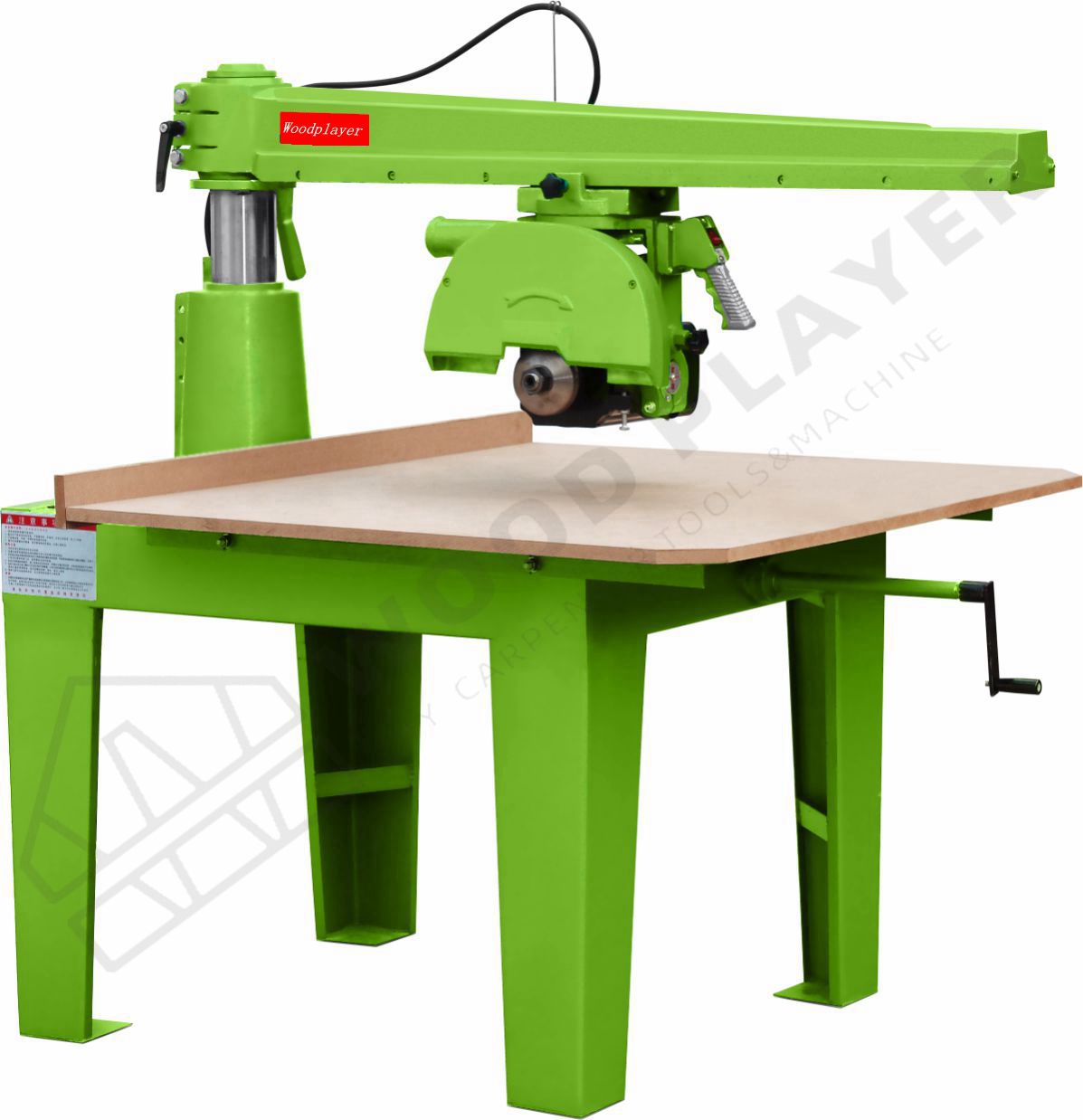 WP640B/930B Hand Pull Rocker Saw With Blade Woodworking Machinery