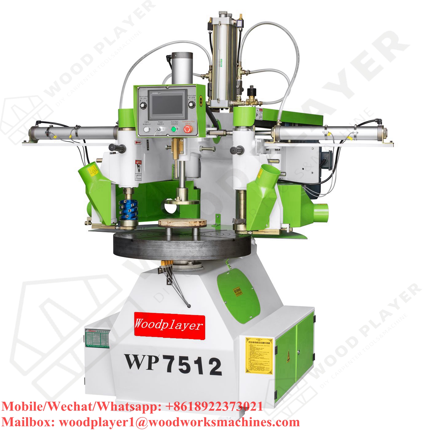 WP7512SA Twin Spindles Auto Copy Shaper Woodworking Machinery Double Axis Fully Automatic Profiling And Routing Machine