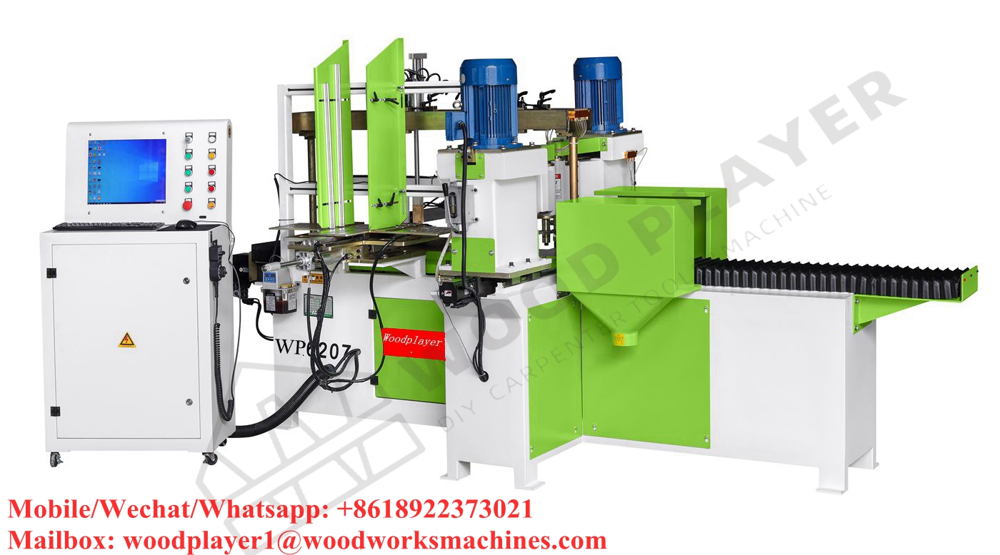 WPS6207 CNC Auto Double-Side Copy Milling Machine Full-Automatic Loading And Unloading Profiling Router Woodworking Machine