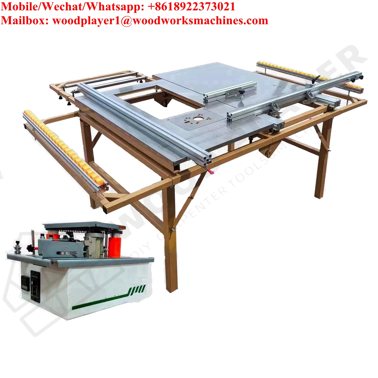 New F800 Saw Table With Electric Saw And Saw Table Mini Edge Banding Machine