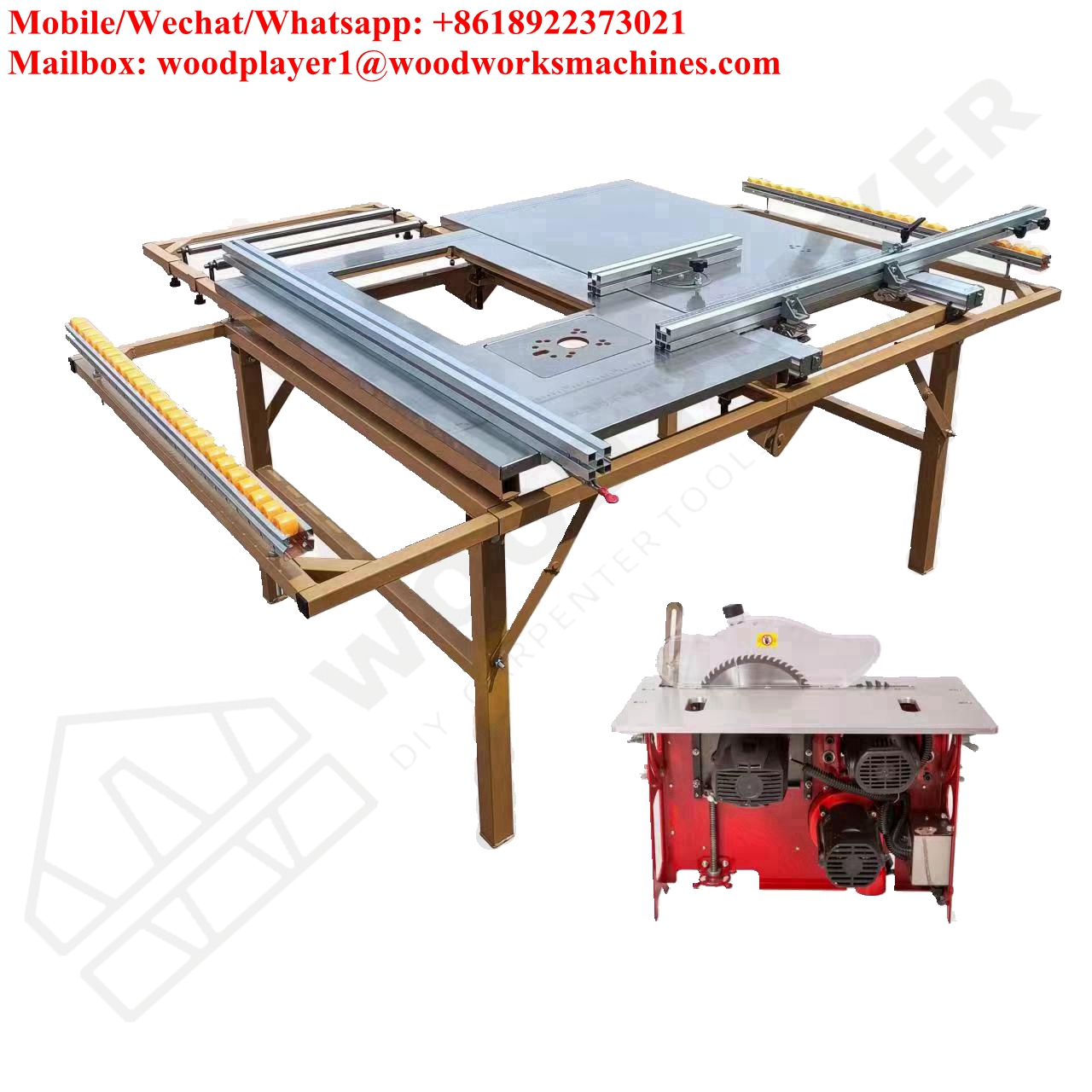 New F800 Saw Table With Manual Saw And Saw Table Mini Edge Banding Machine