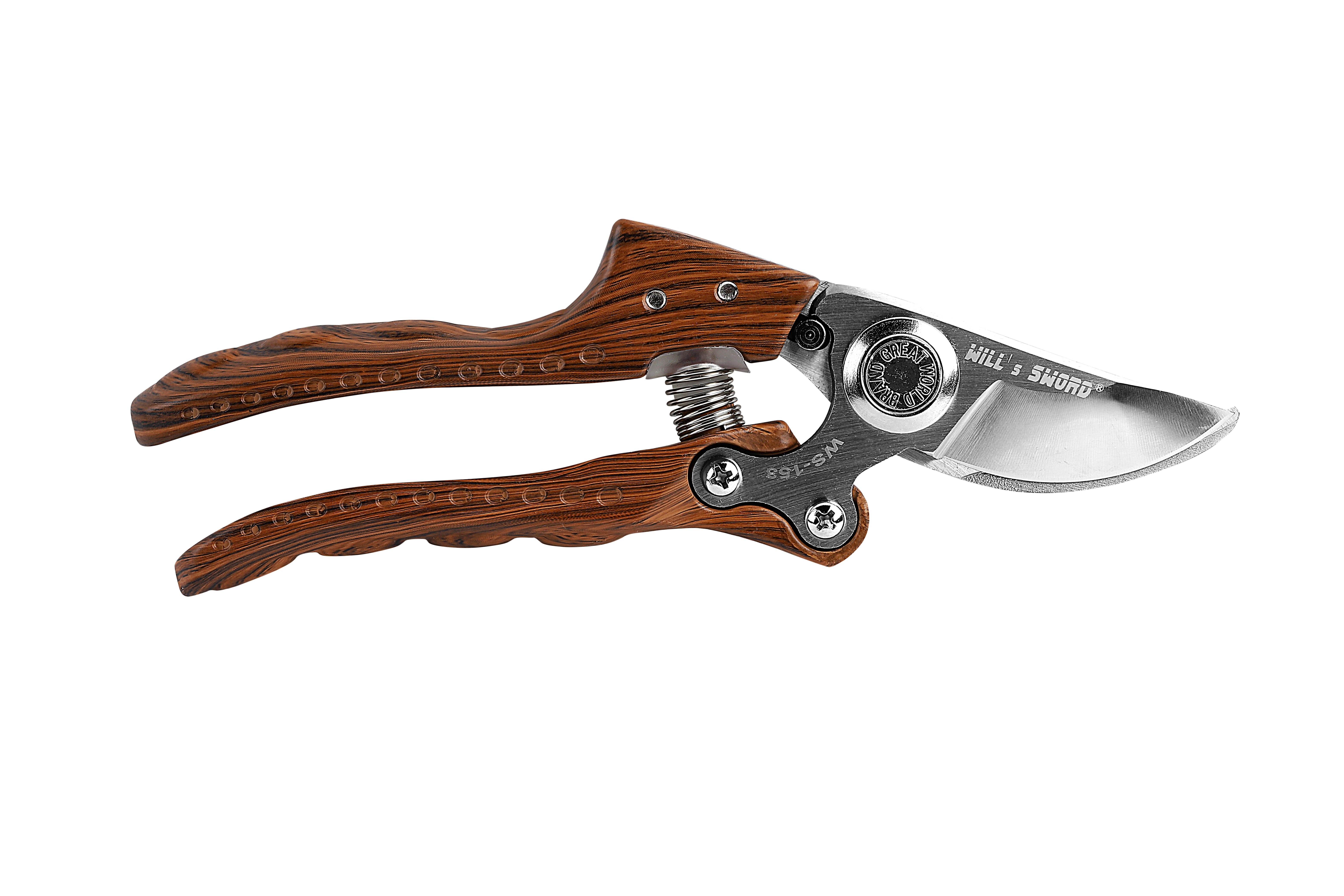 High quality wooden handle pruner shears
