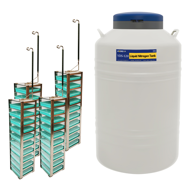 120L Liquid nitrogen Cryogenic storage dewar bottle for laboratory
