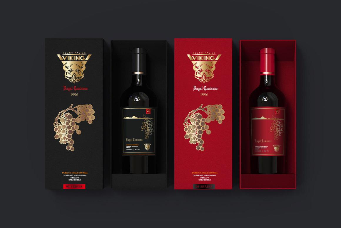 Red wine packaging box