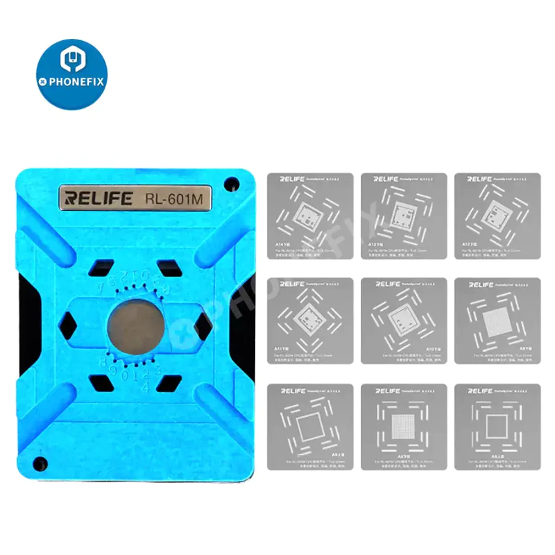 RL-601M Relife CPU Positioning Tin Planting Kit for iPhone A8 - A14