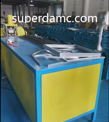 Square Head filter holding frame roll forming machine