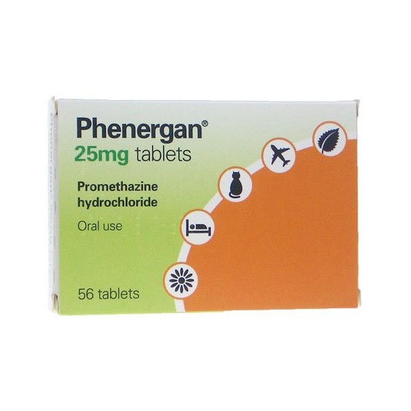Phenergan Promethazine 25mg Tablets