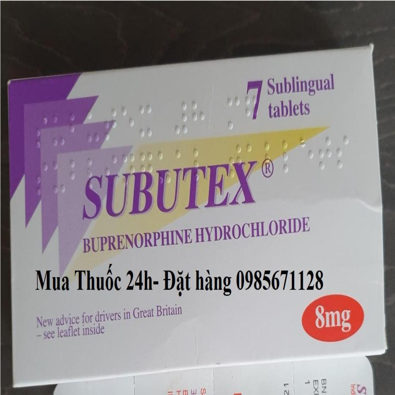 Subutex Buprenorphine 8mg/2mg Tablets
