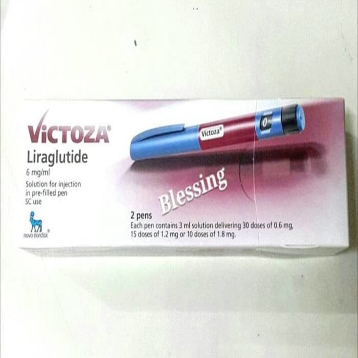 Victoza (Liraglutide) 6mg/3ml Weight Loss Injection Pen