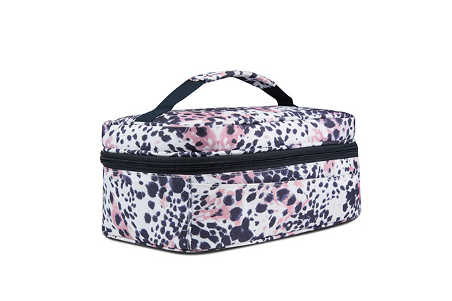 Women's Medium Size Printed Square Lunch Bag Pattern Leopard Gox Bag