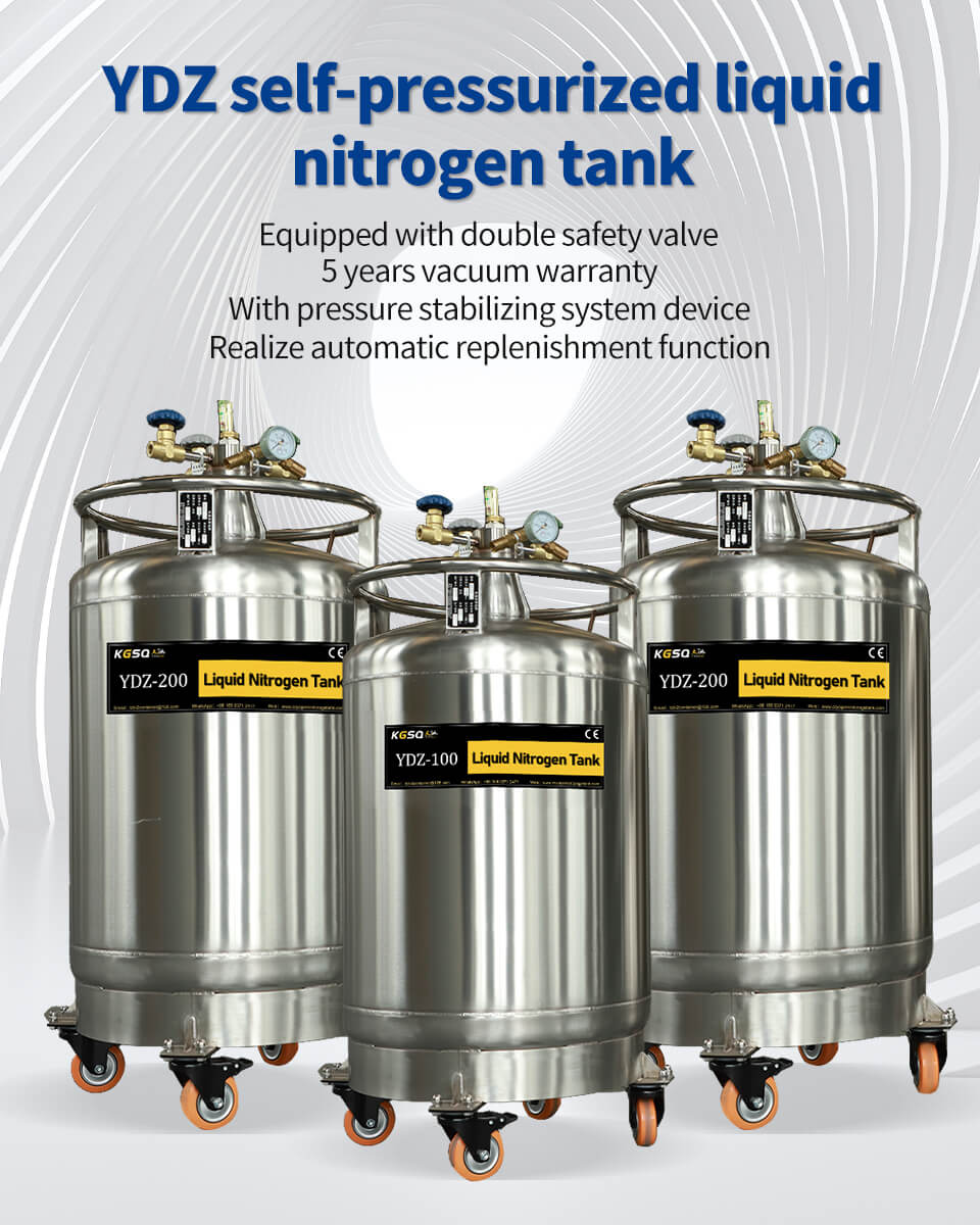 Turkey stainless steel liquid nitrogen tank YDZ-30 small automatic refill tank KGSQ laboratory liquid nitrogen tank