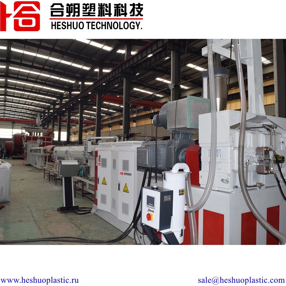 Hollow wall winding pipe production line