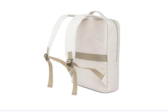 Women's 15.6'' Linen Two Compartments Everyday Laptop Backpack Gox Bag