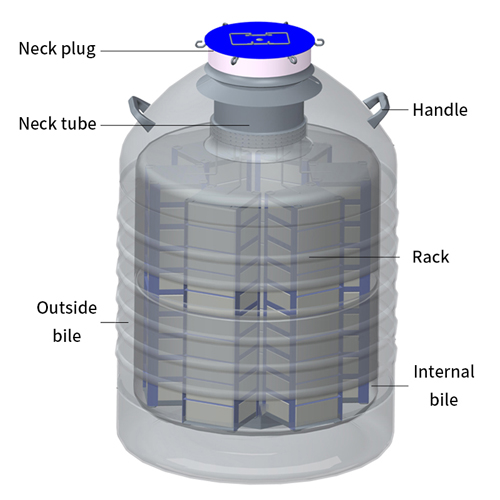 Ecuador cryopreservation tank KGSQ liquid nitrogen tank cell storage