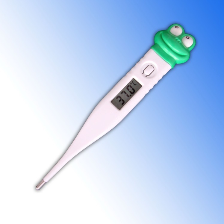 Digital Thermometer with cartoon head