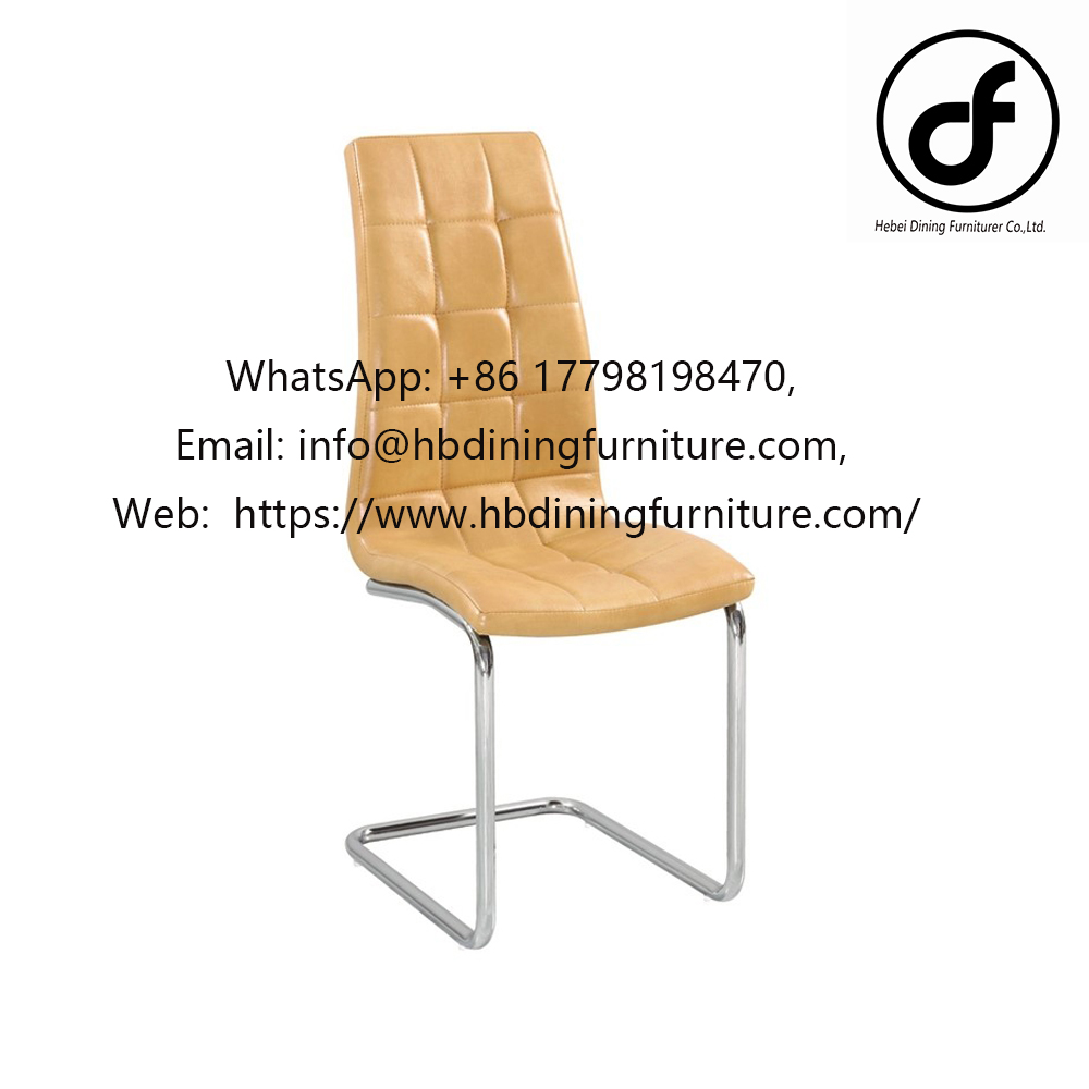 Leather Z Shape Metal Leg Office Chair
