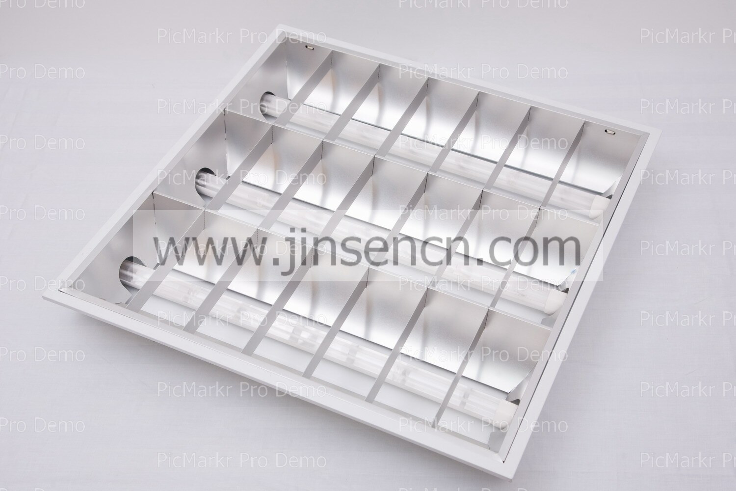 Recessed CCFL grid light with acrylic cover