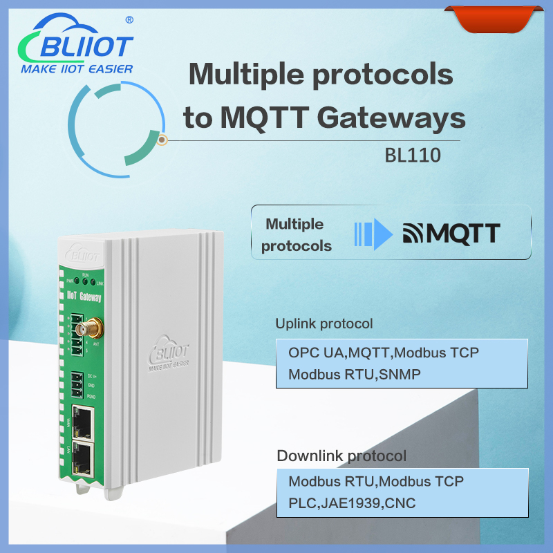 4G Ethernet Modbus PLC to Modbus MQTT OPC UA Remote Monitoring Gateway