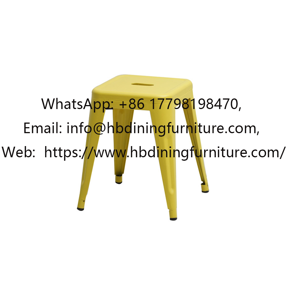 High back and low iron stool