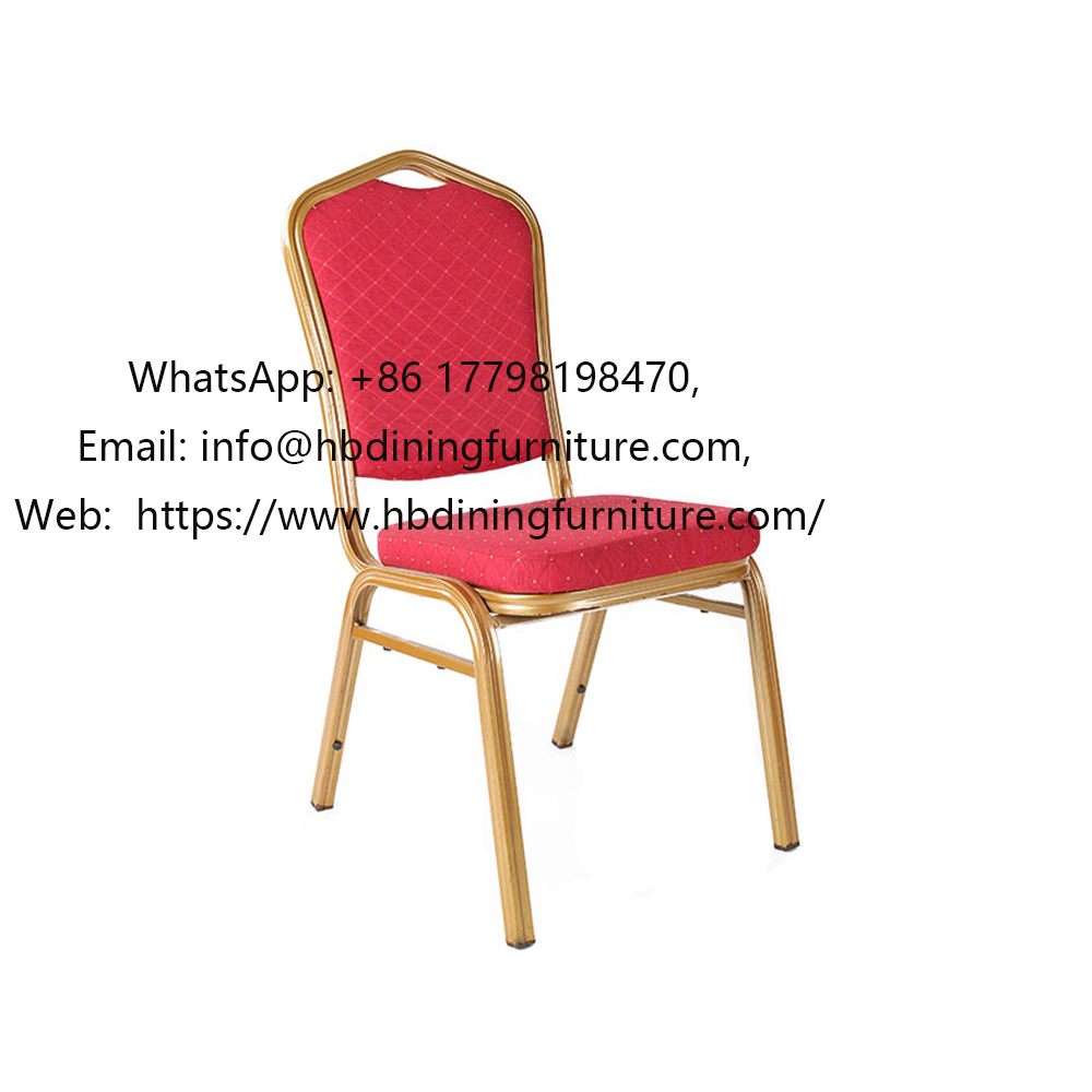 Banquet backrest iron chair