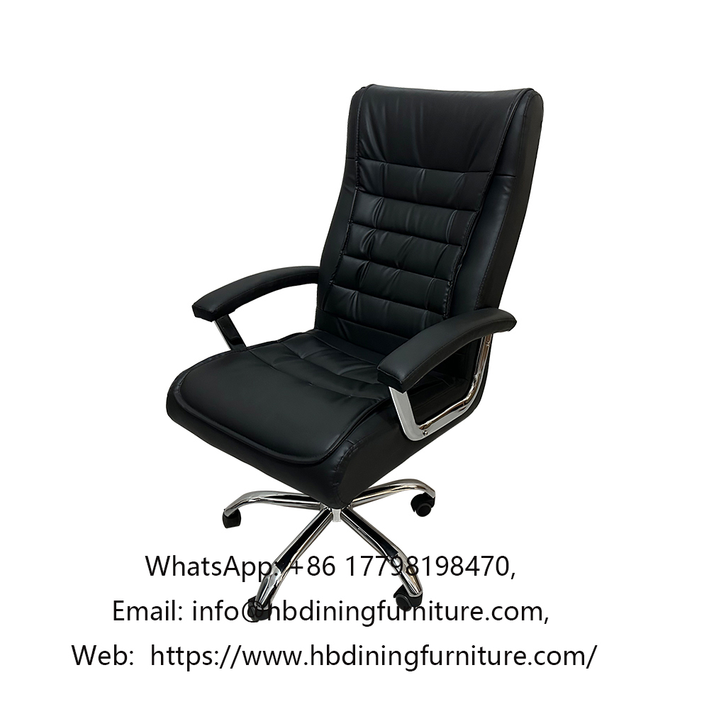 Commercial Black Staff Swivel PU Office Chairs