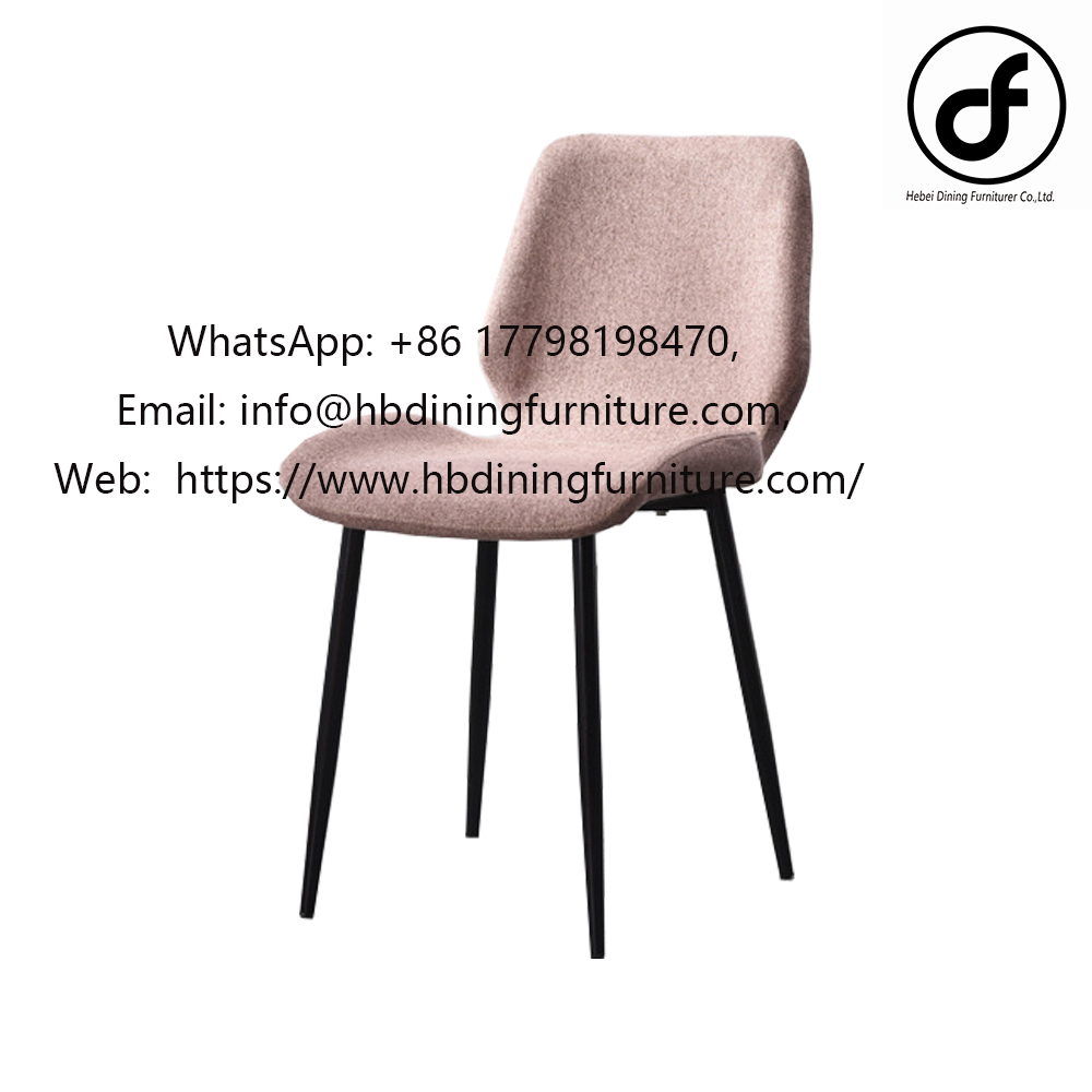 Factory supplier leather PU pink Dining Soft chairs