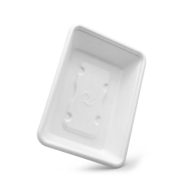 500 ml Take Away Waterproof Heat Resistant Biodegradable Fiber Pulp Wholesale Rectangle Fast Food Box