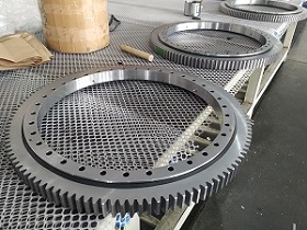 I. 1100.22.00.A  four point contact ball slewing bearing with internal gear teeth