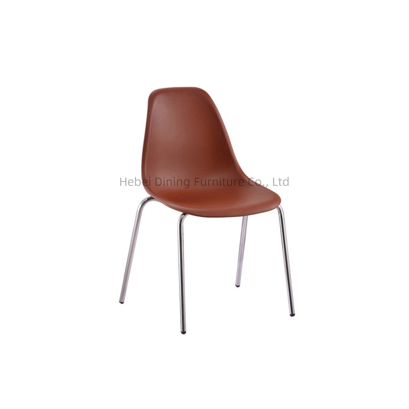 Colourful Plastic Dining Chair With Tube Base DC-P01E