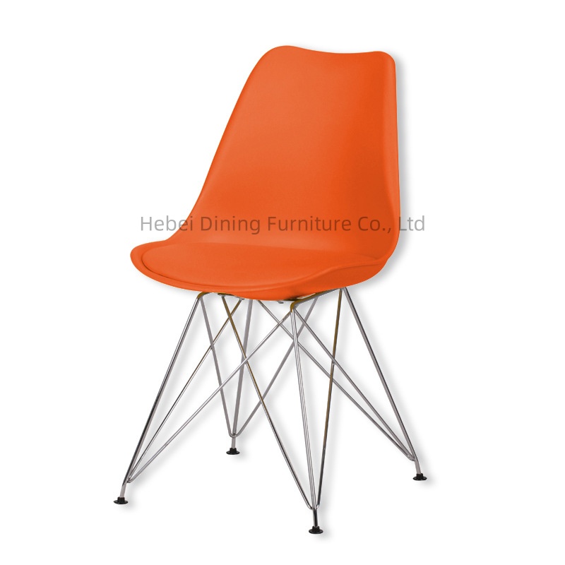 Plastic Dining Chair with Thin Iron Legs DC-P03M