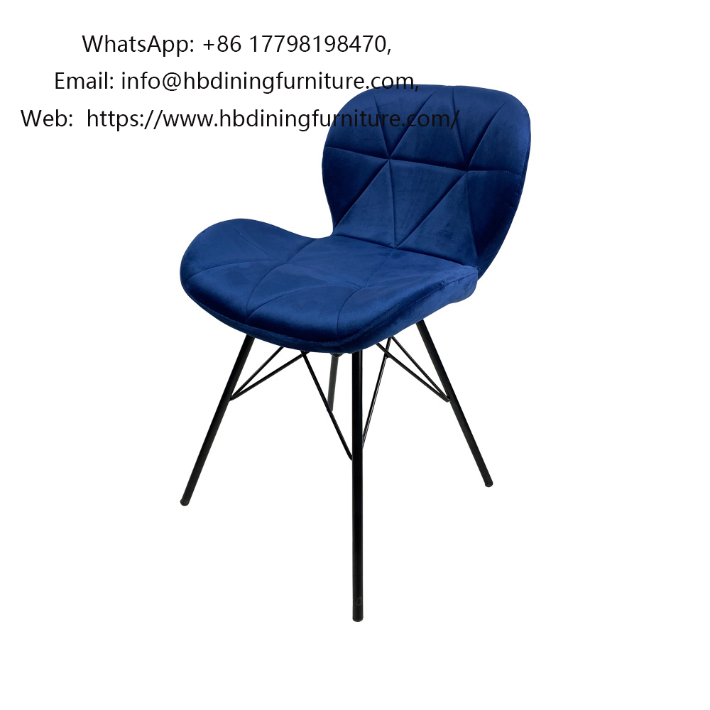 Wooden Leg Fabric Dining Chairs