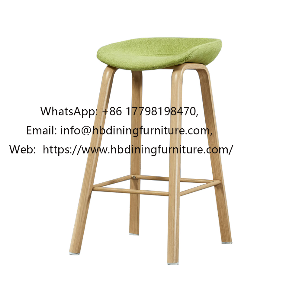 High fabric bar stool