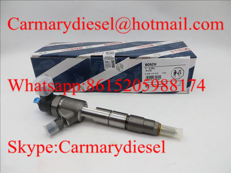 BOSCH Common rail fuel injector 0445110412, 0445110343 for JAC Refine 1100200FA080