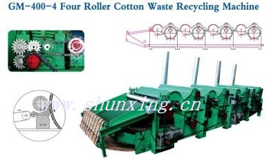 GM-400-4 Four roller cotton waste recycling machine