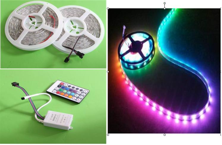 RGB 300LEDS/5M strip light with high brightness for decoration and lighting
