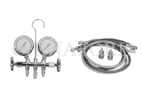 Manifolds gauge set for automotive A/C system