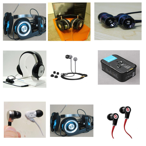 Wholesale high quality famous brand AKG ATH BOSE HP ect headhpones earhpones