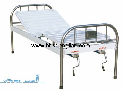Single-crank Bed with stainless steel bedside