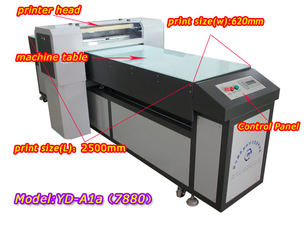 large printer size and high speed flatbed printer