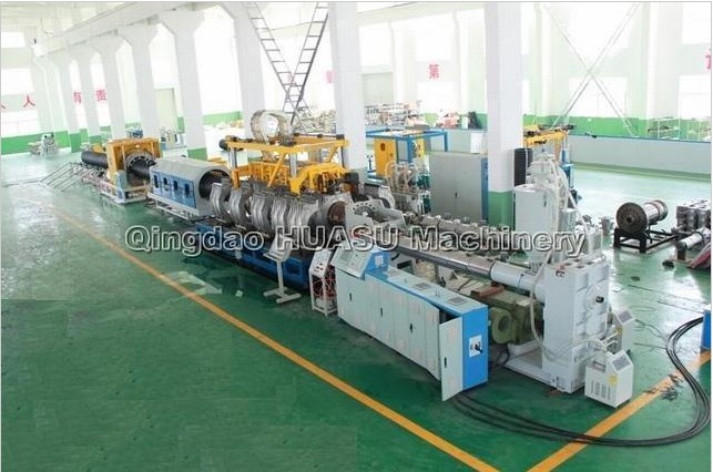 SBG800 HDPE/PP Double Wall Corrugated Pipe Extrusion Machine
