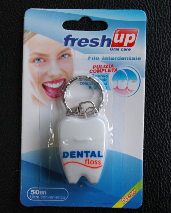Mint Flavor Tooth Shape Dental Floss with FDA Certificate (FH01)
