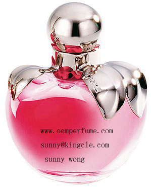 fashional apple shape glass perfume bottle