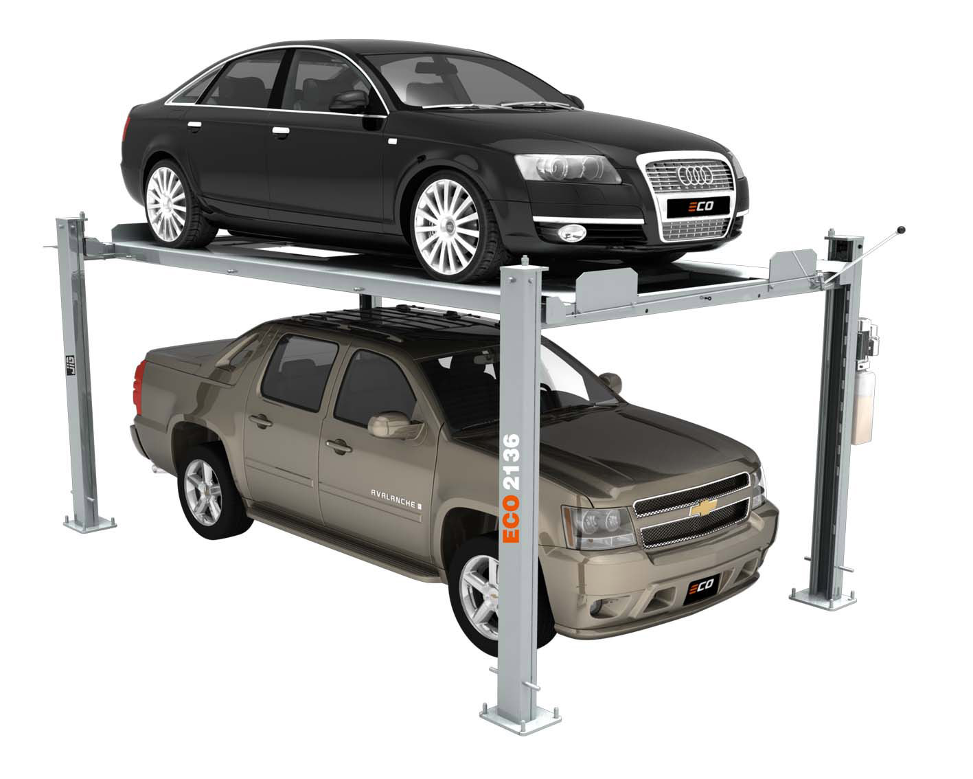 four post vehicle service lift