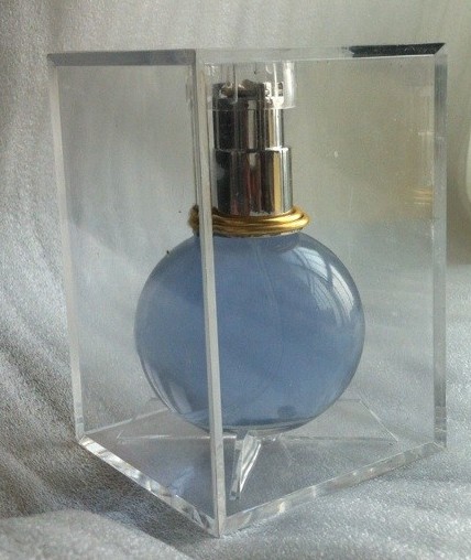 brand perfume bottle with plastic box