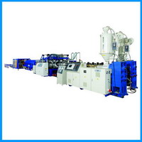 PE-PVC Large Caliber Double Wall Corrugated Pipe Production Line  