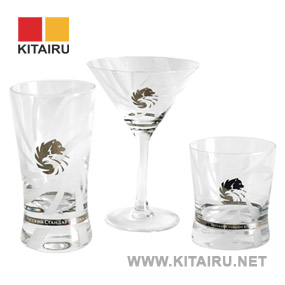 Vodka glass, custom-made promotional Martini glass Russian Standard
